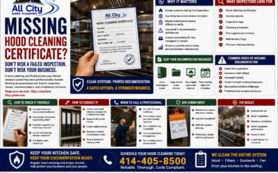 Missing Hood Cleaning Certificate: Why Proper Documentation Matters for Commercial Kitchens