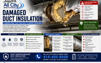 Damaged Duct Insulation: Why It Matters for Commercial Kitchen Exhaust Systems