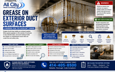 Grease on Exterior Duct Surfaces: What It Means for Your Commercial Kitchen Exhaust System
