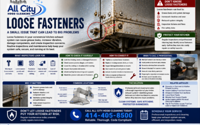 Loose Fasteners in Commercial Kitchen Exhaust Systems: A Small Problem That Can Lead to Bigger Issues