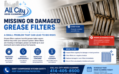 Missing or Damaged Grease Filters: Why They Matter and How to Protect Your Commercial Kitchen