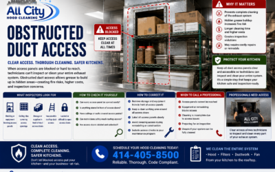 Obstructed Duct Access: Why Clear Access Is Essential for Commercial Kitchen Hood Cleaning