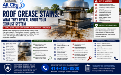 Roof Grease Stains: What They Reveal About Your Commercial Kitchen Exhaust System